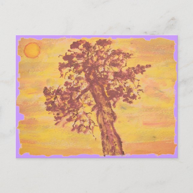 juniper tree sunset postcard (Front)