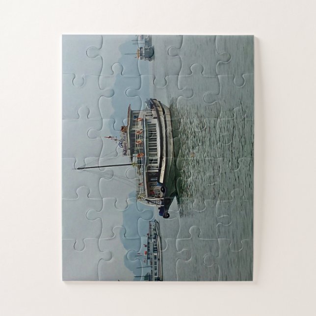 Junk Boat in Ha Long Bay, Vietnam Jigsaw Puzzle (Vertical)