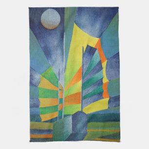 Junk By The Light Of The Silvery Moon Kitchen Towel