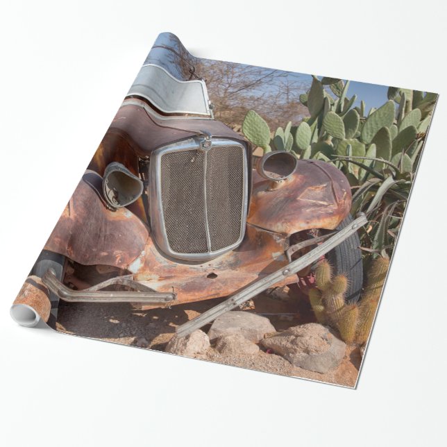 Junk car wrapping paper (Unrolled)