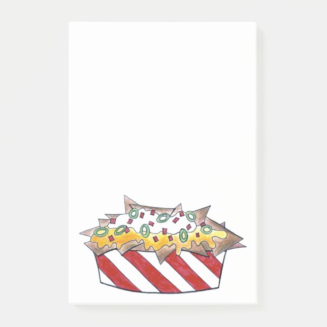 Junk Food Carnival Nacho Cheese Nachos Post Its Post-it Notes (Front)