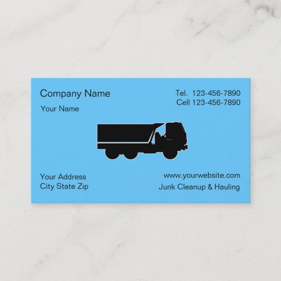 Hauling Business Cards & Profile Cards | Zazzle CA