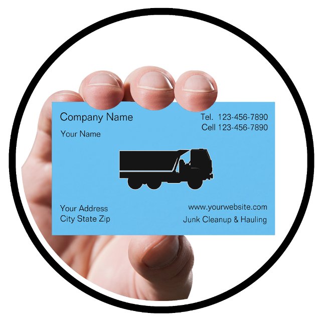 Junk Hauling Cleanup Business Cards (Creator Uploaded)
