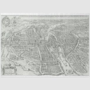 Junk Journal Paris Map Background Tissue Paper