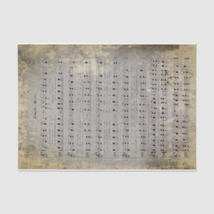Junk Journal Water Damaged Grunge Jingle Bells   Tissue Paper