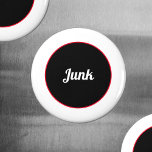 Junk Magnet<br><div class="desc">Everyone has Junk, More Junk, the Rest of the Junk and the Other Stuff! This magnet is 1 of 4 Junk designs, any or all would be great of a file cabinet at home or the office. They are all a fun and humorous commentary on the state of your filing...</div>