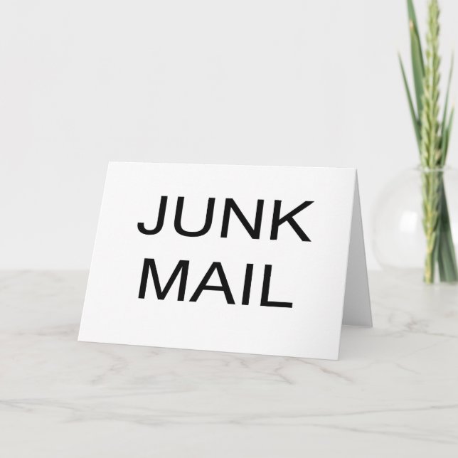 JUNK MAIL Greeting Card, envelopes included Card (Front)