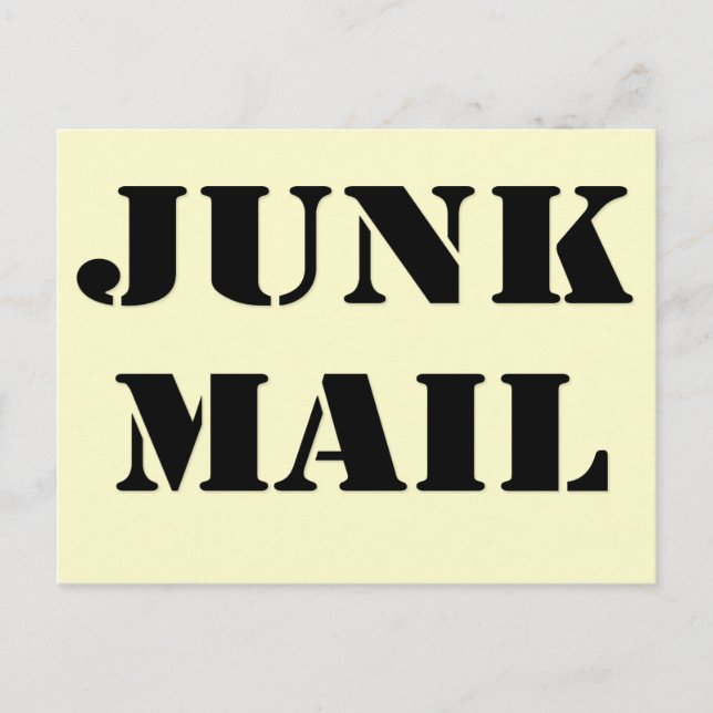 Junk Mail, Post and Greeting Card (Front)