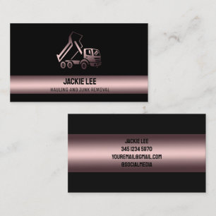 Junk Removal Bronze Business Card