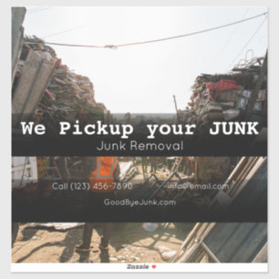 Junk Removal company vehicle adverting business