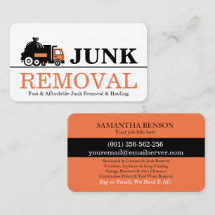 Junk Removal & Hauling Business Card