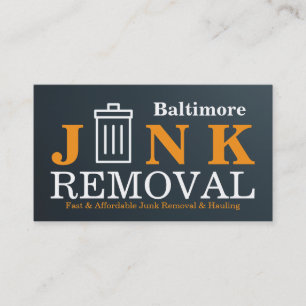 Junk Removal & Hauling Business Card