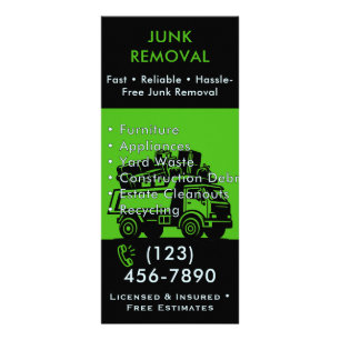 Junk Removal Rack Card - Custom Residential Haul