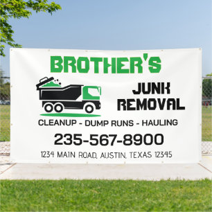 Junk Removal Service Hauling Logo Banner