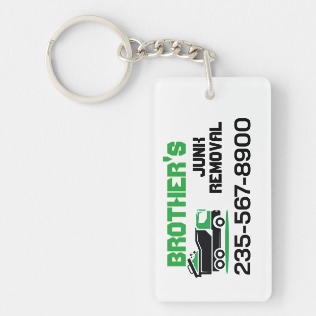Junk Removal Service Keychain (Front)