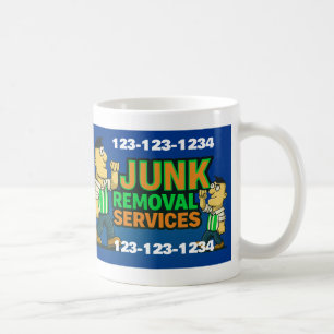 Junk Removal Services Cleaning Up Rubbish Hauling  Coffee Mug