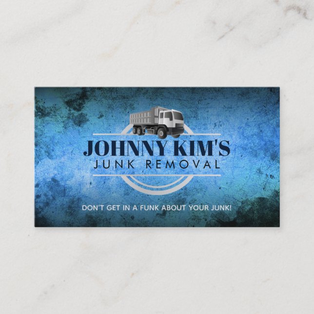 Junk Removal Slogans Business Cards (Front)