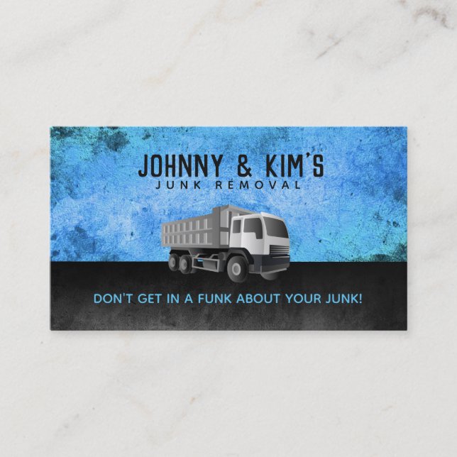 Junk Removal Slogans Business Cards (Front)