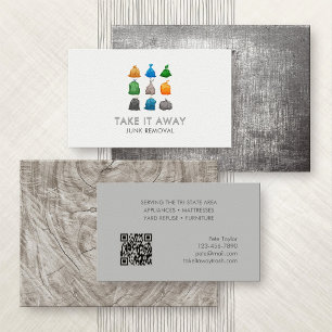 Junk Trash Removal Business Card
