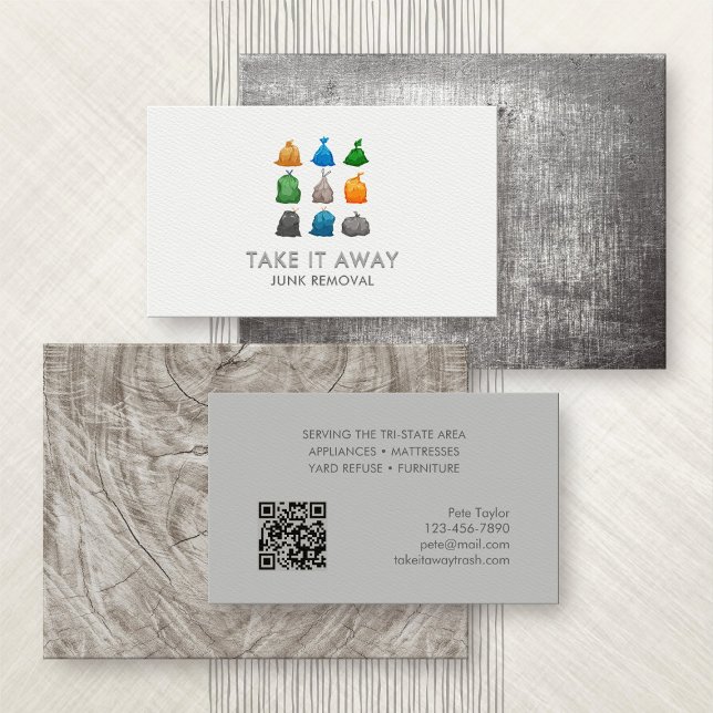 Junk Trash Removal Business Card (Creator Uploaded)