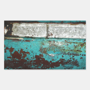 Junk Yard vintage car 50's teal aqua Sticker