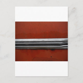 Junk Yard vintage car, Red and Silver Old Paint Postcard