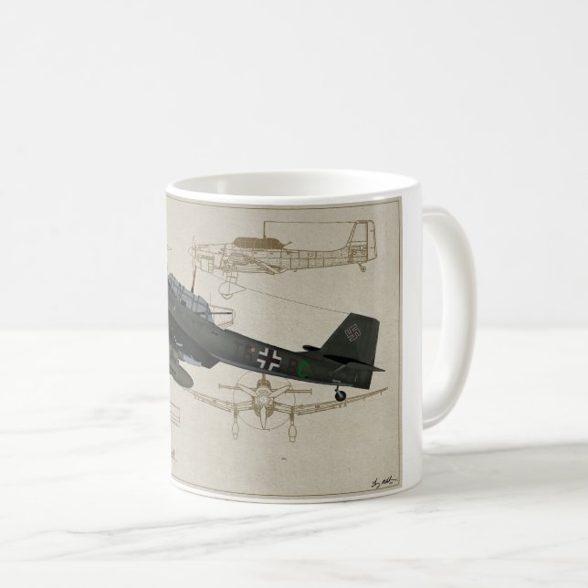 Junkers-Ju88-Stuka Coffee Mug (Front Right)