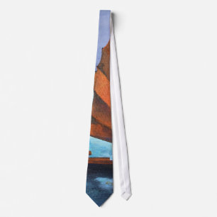 Junks In The Descending Dragon Bay Tie