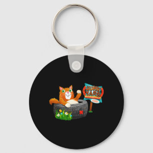 Junkyard Redemption Funny Faith Cat Funny VBS 2026 Keychain