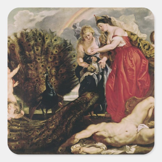 Juno and Argus, 1611 Square Sticker (Front)
