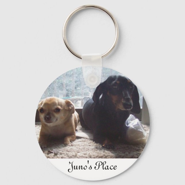 Juno and Scout Keychain (Front)
