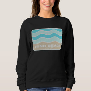 Juno Beach Florida Retro FL Waves Beach Souvenir Sweatshirt
