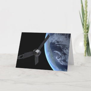 Juno Spacecraft During Its Earth Flyby Card