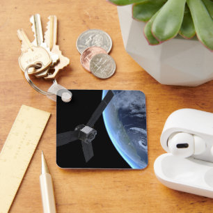 Juno Spacecraft During Its Earth Flyby Keychain