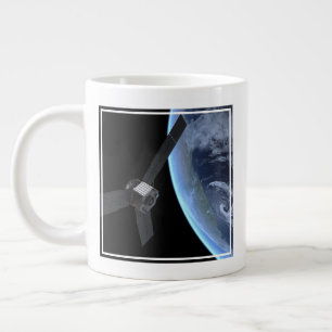 Juno Spacecraft During Its Earth Flyby Large Coffee Mug