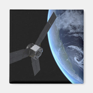 Juno Spacecraft During Its Earth Flyby Magnet