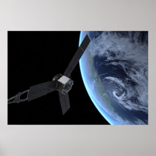 Juno Spacecraft During Its Earth Flyby Poster