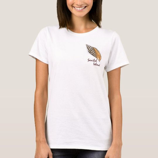 Junonia shell Sanibel Island humour ladies tee
