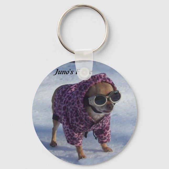 Juno's Winter Wonderland Keychain (Front)