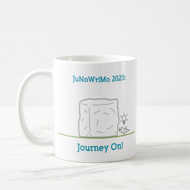 JuNoWriMo 2023 Mug, 11 oz. Coffee Mug (Left)
