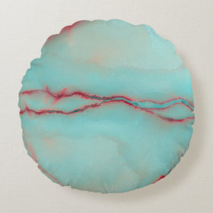 Juparana premium marble texture with high resoluti round pillow