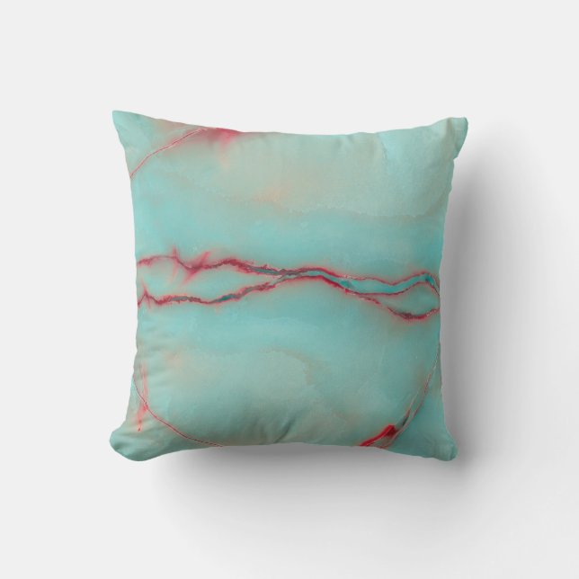 Juparana premium marble texture with high resoluti throw pillow (Front)