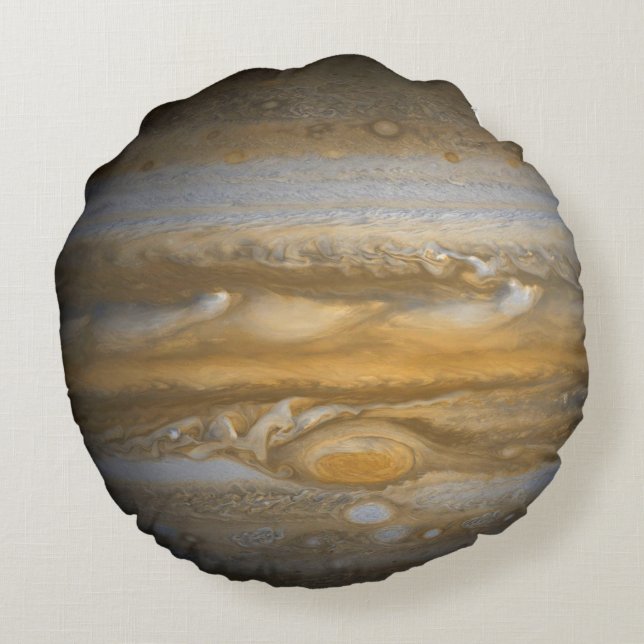 Jupiter - 2 Unique Sides - Round Pillow (Back)