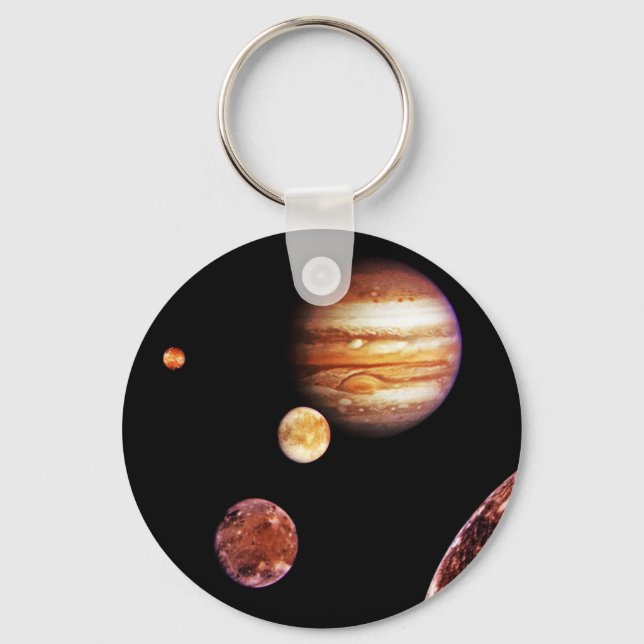 Jupiter and Her Moons Keychain (Front)