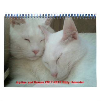 Jupiter and Kona's 2011-2012 Kitty Calender Calendar