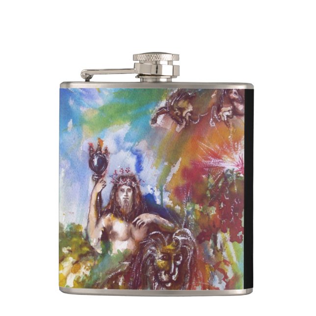 JUPITER AND LION HIP FLASK (Front)