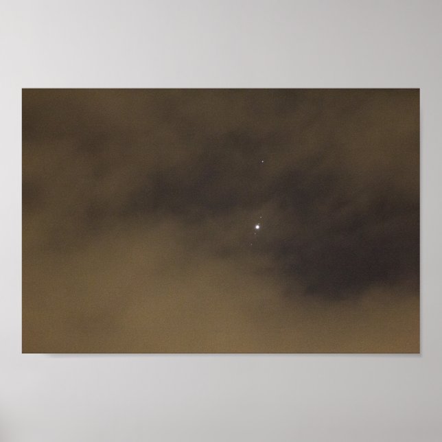 Jupiter and the Galilean Moons Poster (Front)