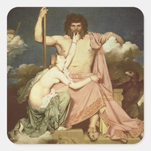 Jupiter and Thetis, 1811 Square Sticker