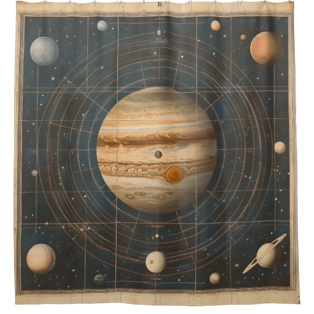 Jupiter-Centred Celestial Chart Design (Front)