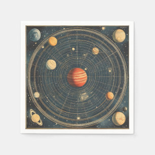 Jupiter-Centred Celestial Chart Design (2) Napkin